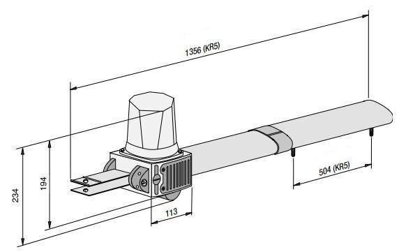 Atveriamu kiemo vartu automatika CAME KRONO 510 - Image 3